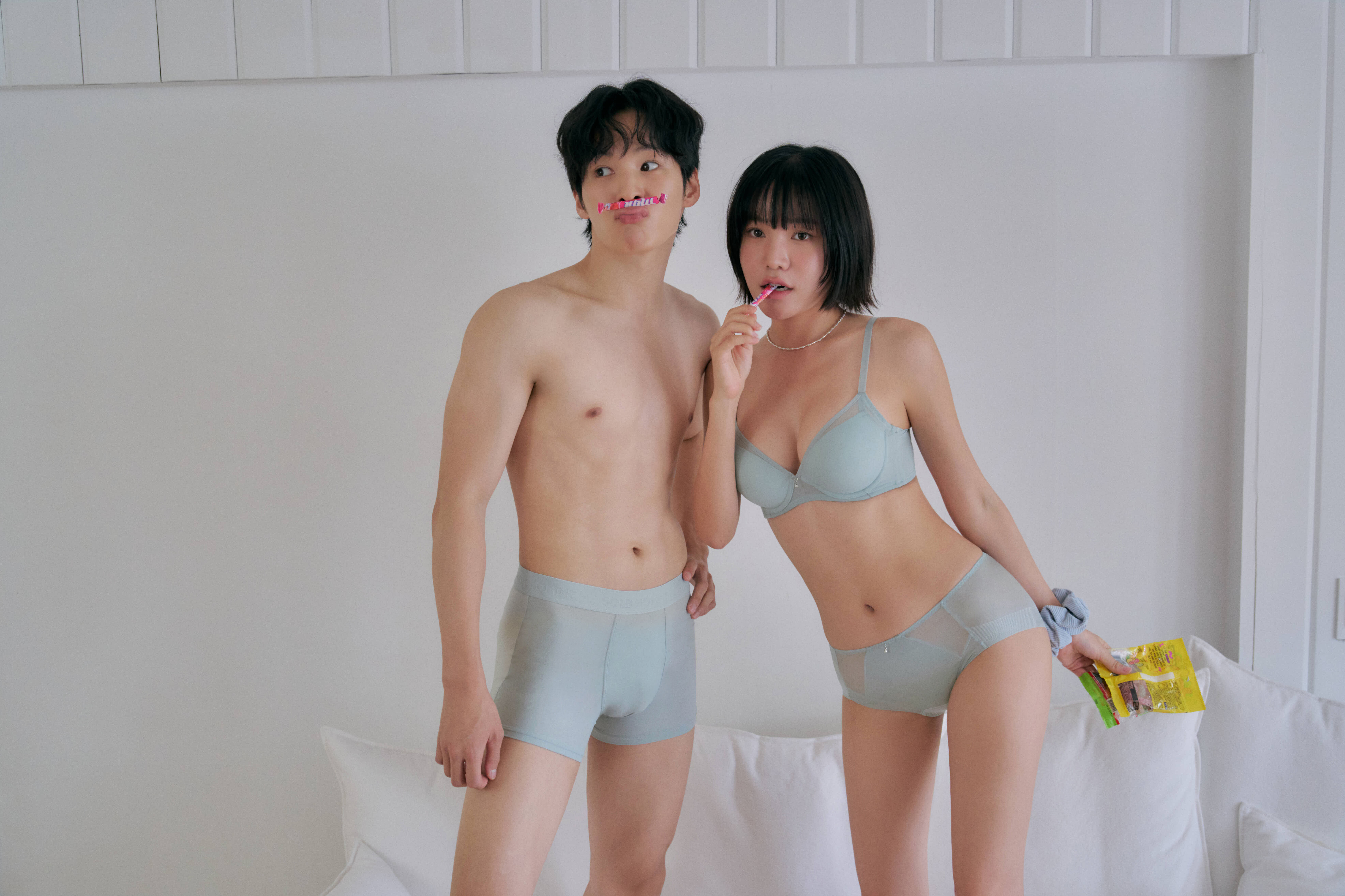 [커플속옷 추천]시어 에센셜 솔리드 남성 드로즈 (SMPD651B)