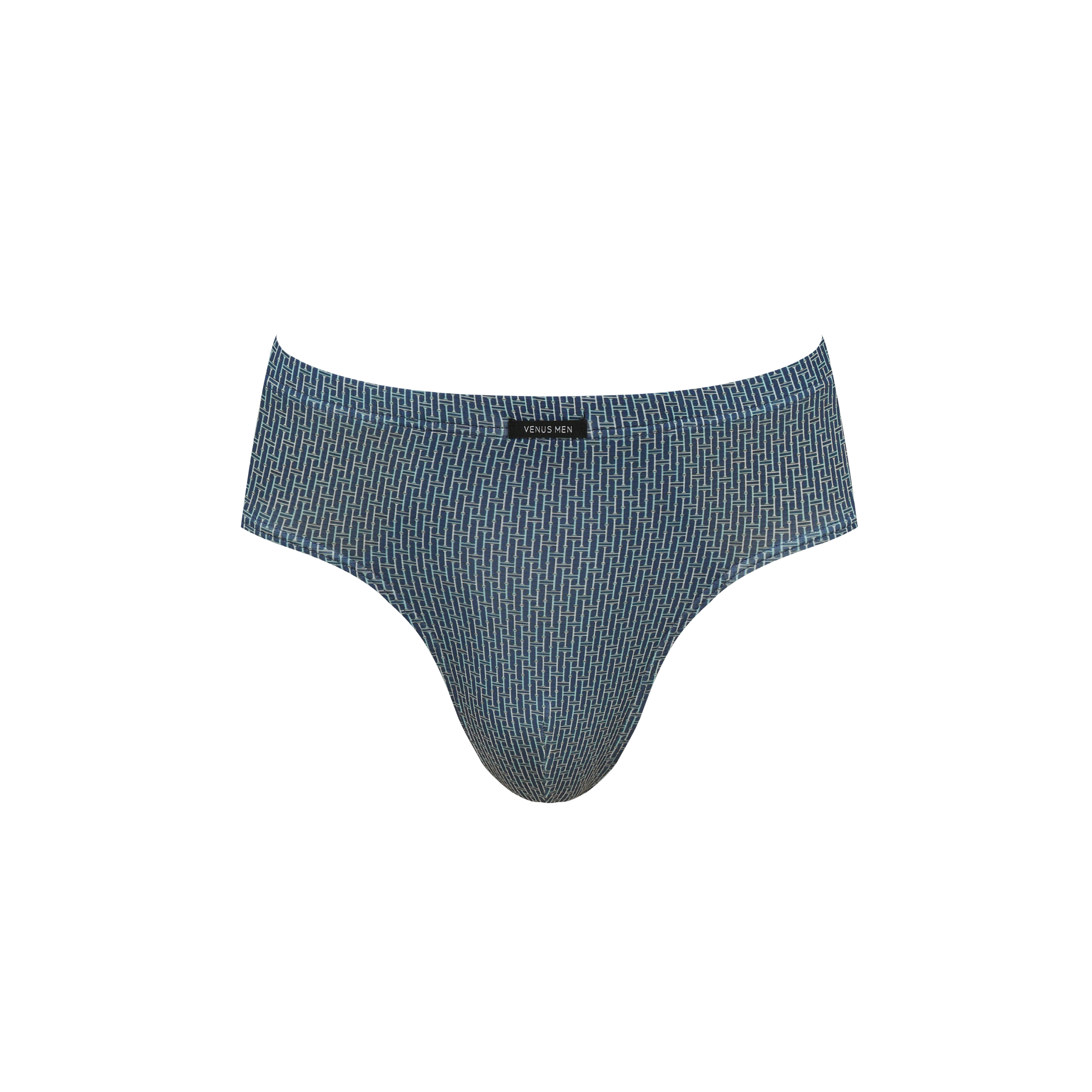 나일론 스판 기하 나염 남자 삼각 팬티 (VMP7293)