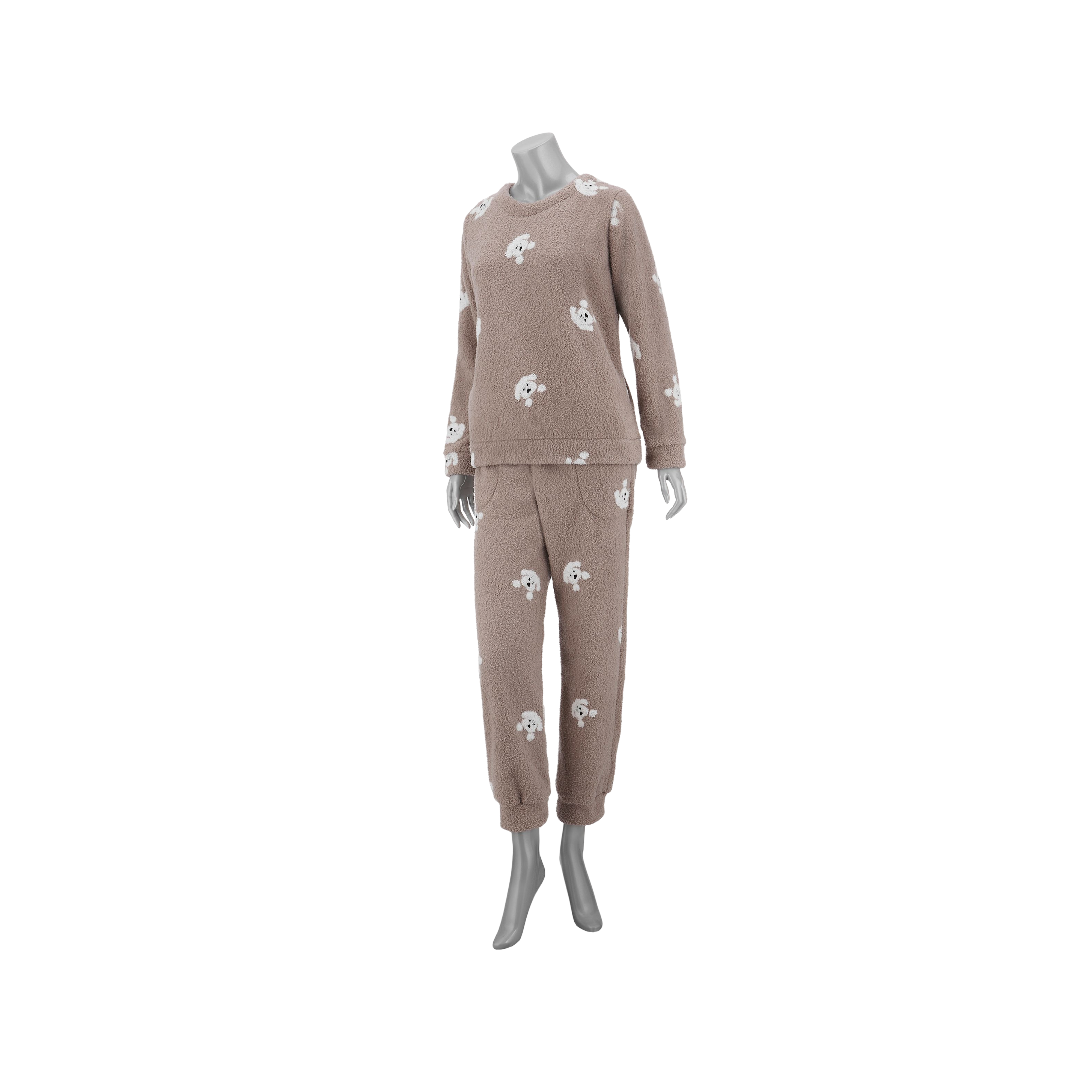 극세사 강아지 자수 여성 파자마 바지 (SVEP387FS)