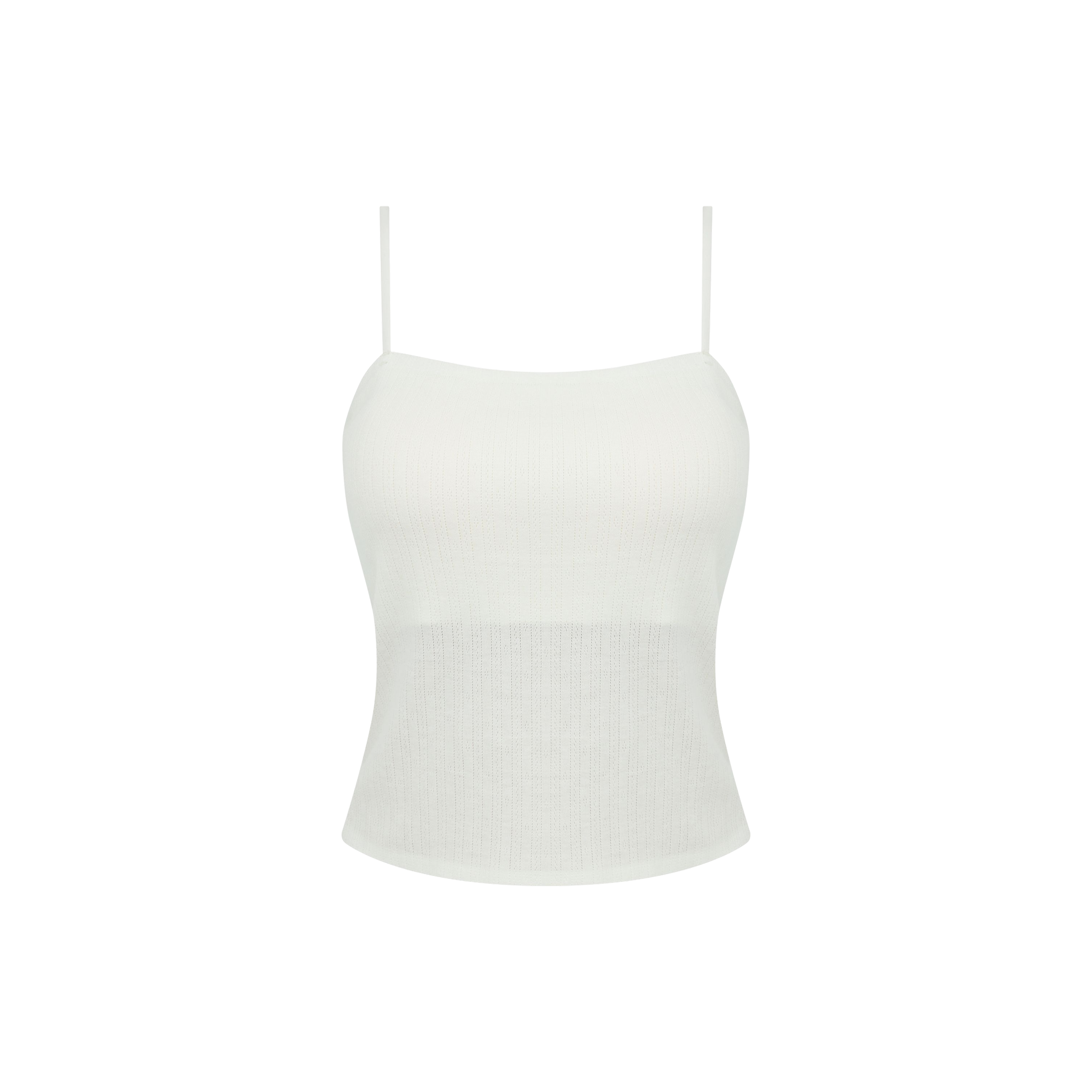 아일렛 자카드 크롭탑 컵런닝 (VLGC226)